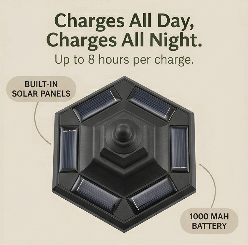 Lumivera™ – Vintage Hexagonal Solar Garden Light