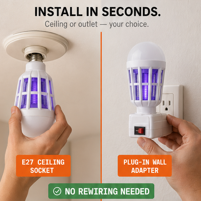 Lumora™ – UV Mosquito Killer Bulb (2 Pack)
