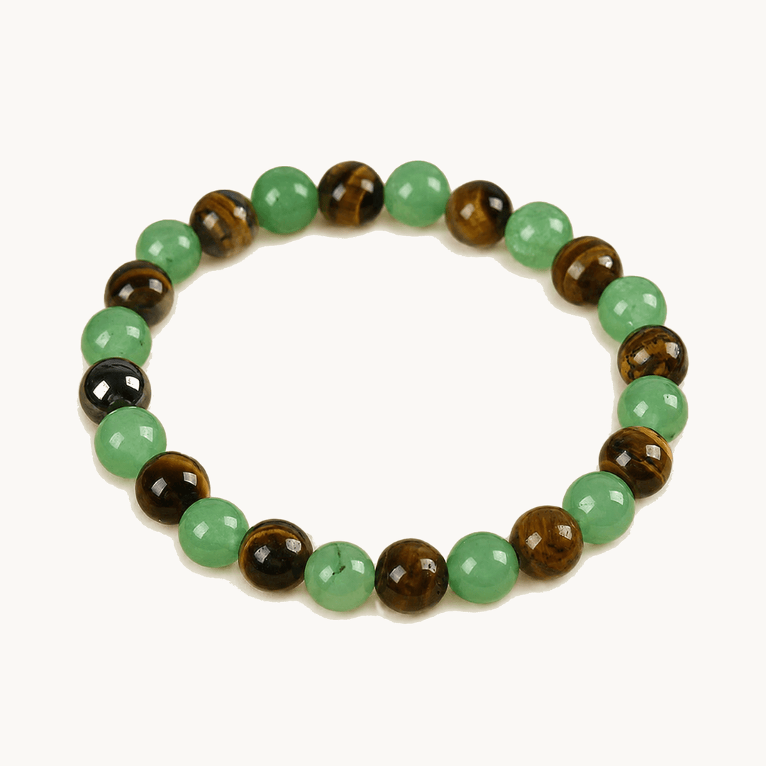 Lunavia™ - Green Aventurine & Tiger's Eye Wealth Bracelet