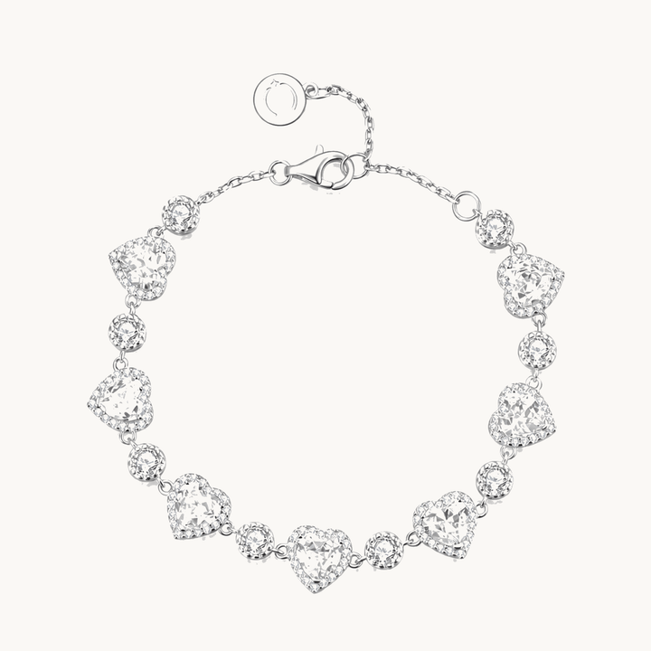 Lunavia™ – Heart Crystal Halo Bracelet