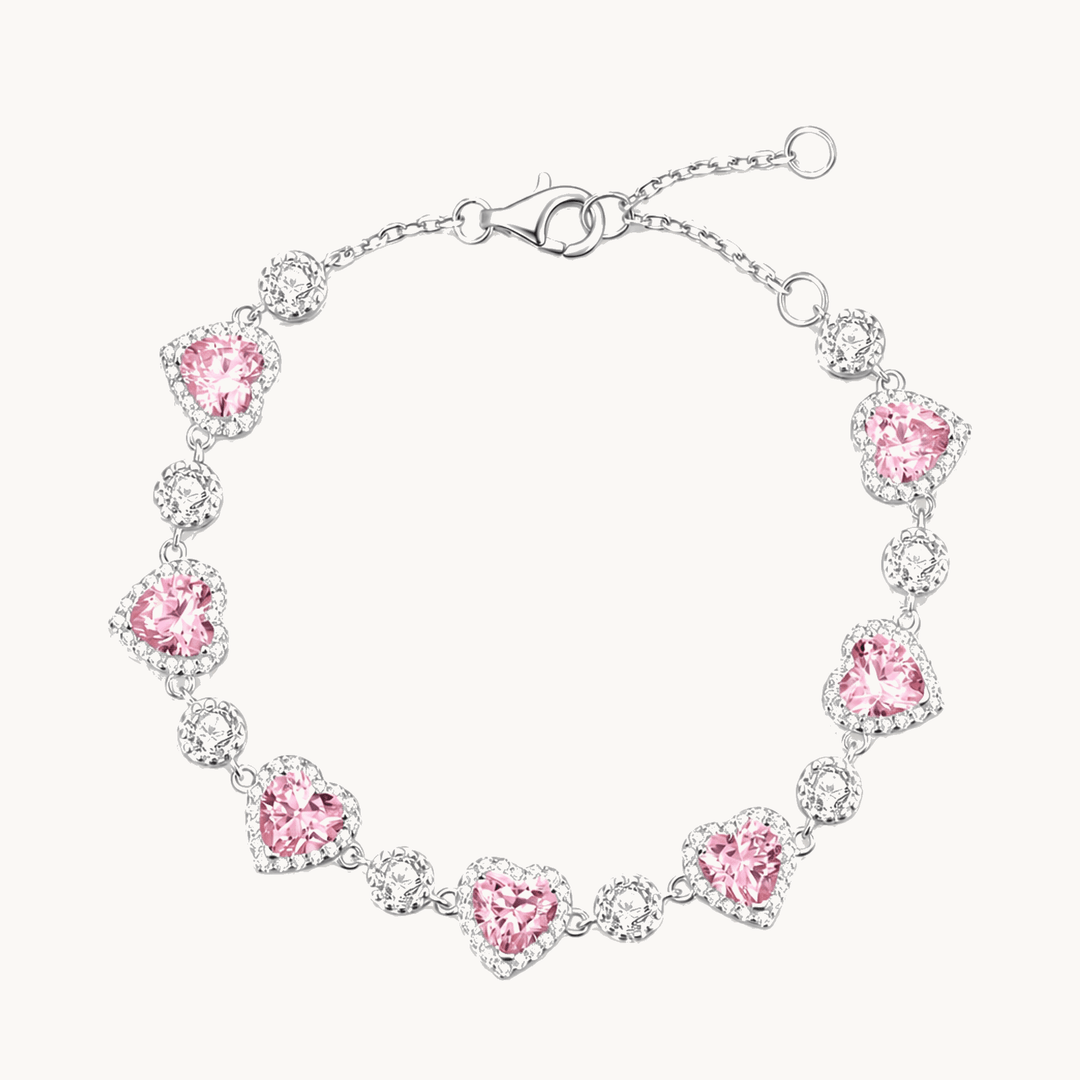 Lunavia™ – Heart Crystal Halo Bracelet