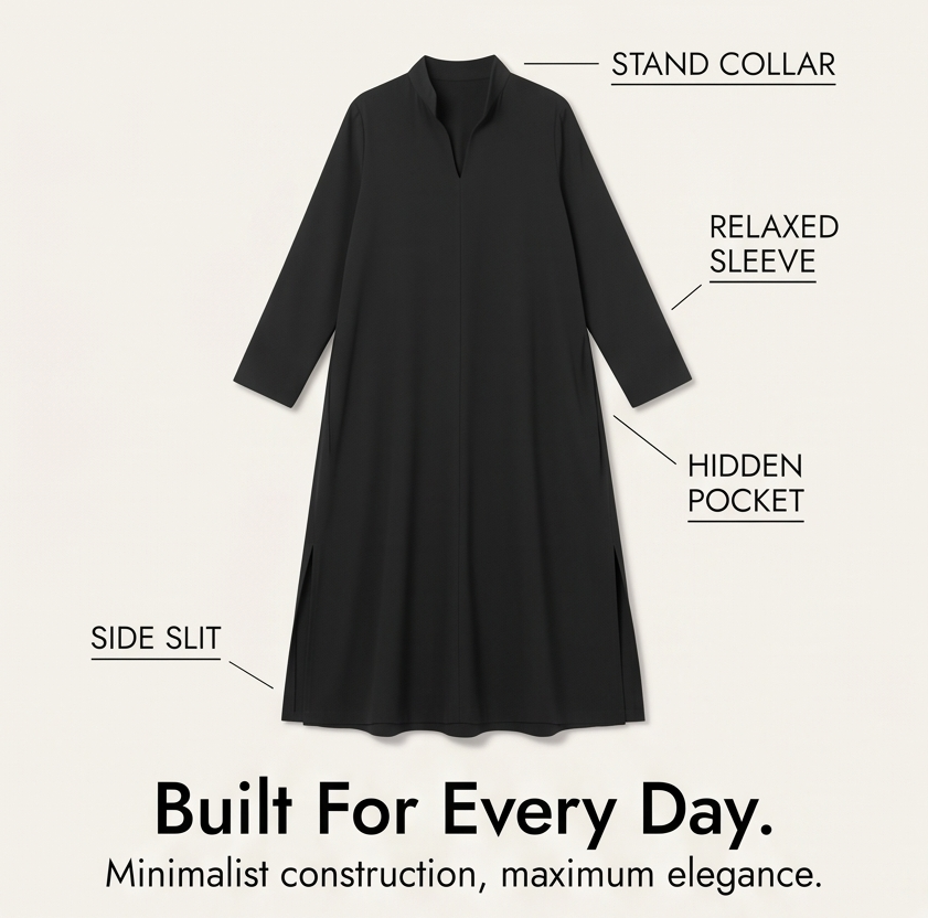 Lunavia™ - Loose Maxi Dress with Side Slits