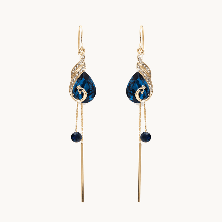 Lunavia™ - Sapphire Drop Earrings for Effortless Elegance