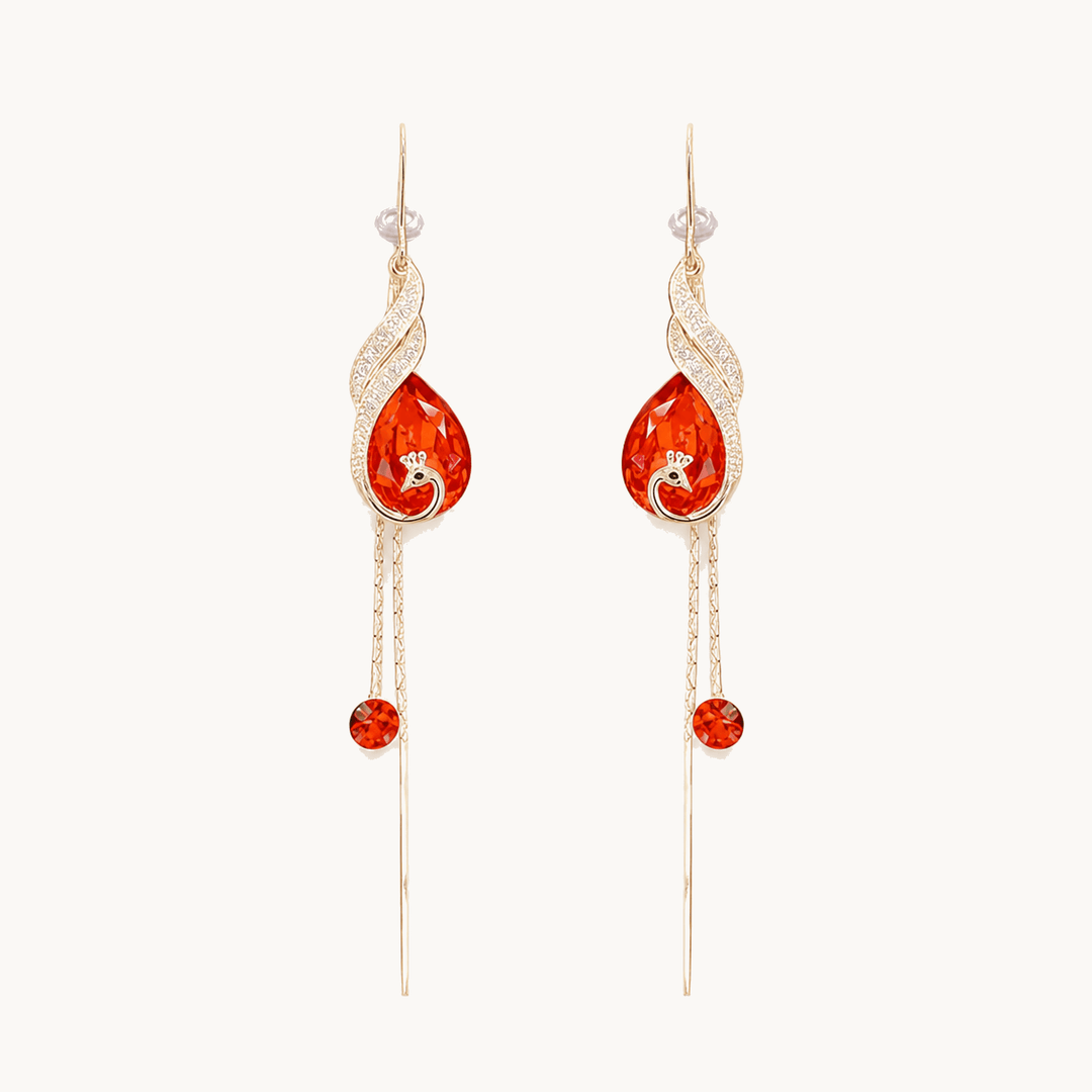 Lunavia™ - Sapphire Drop Earrings for Effortless Elegance