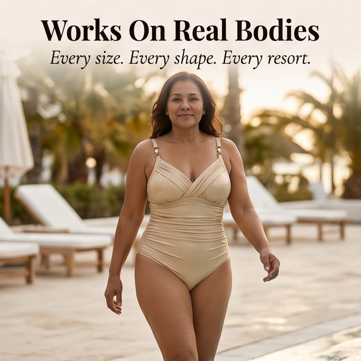 Lunavia™ – Shimmer Tummy-Control Swimsuit