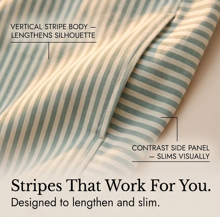 Lunavia™ – Striped Pants with Elastic Waist
