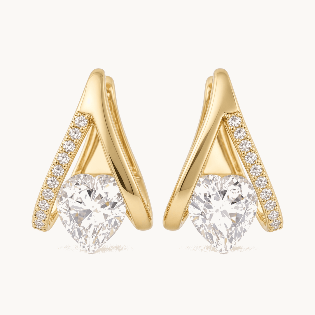 Lunavia™ – V-Frame Heart Earrings