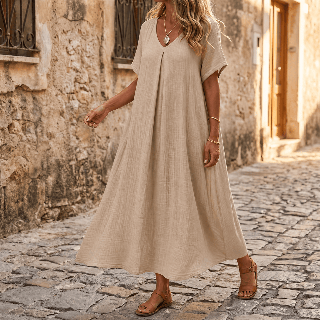 Lunessa – Women's breezy cotton linen summer dress – Lark & Clover