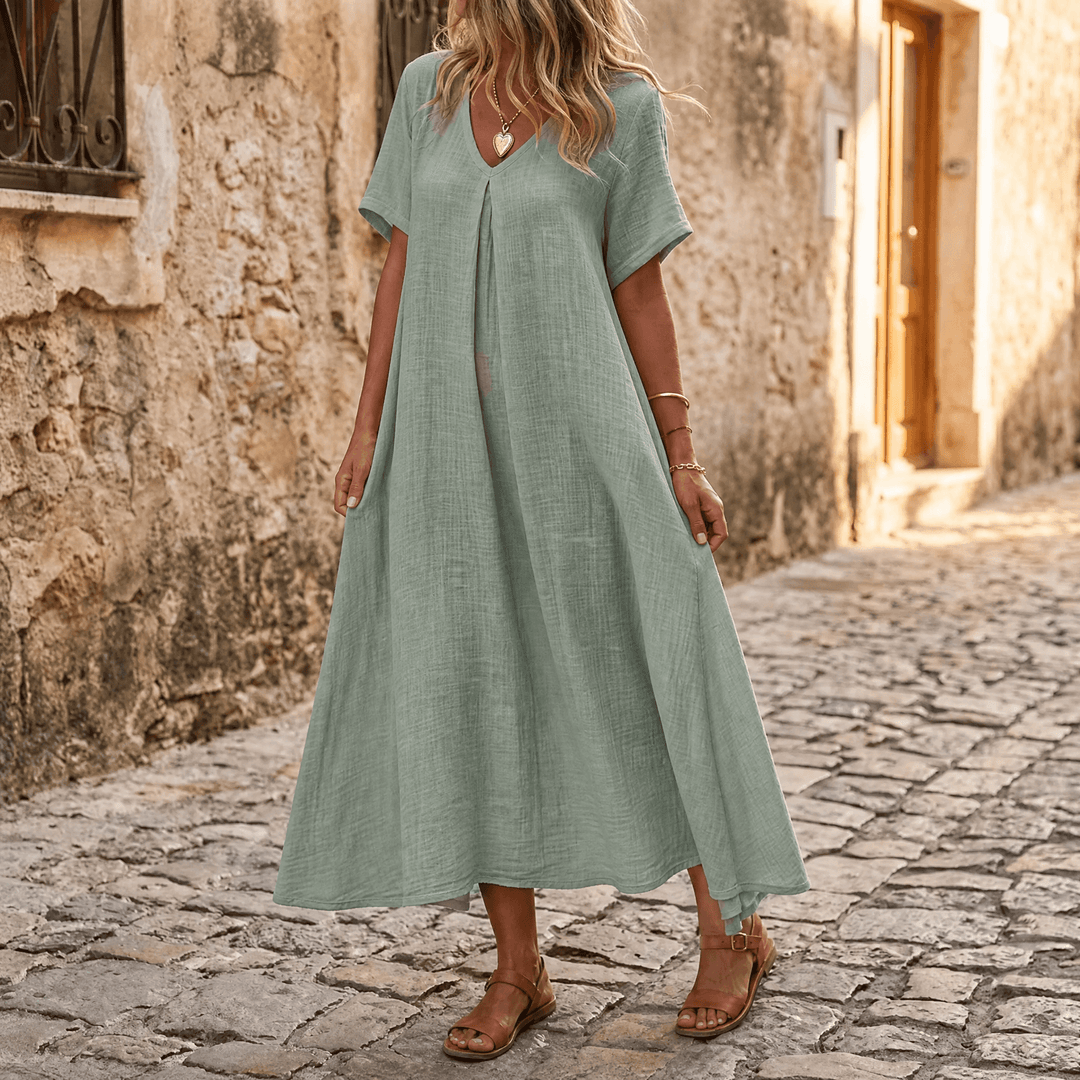 Lunessa – Women's breezy cotton linen summer dress