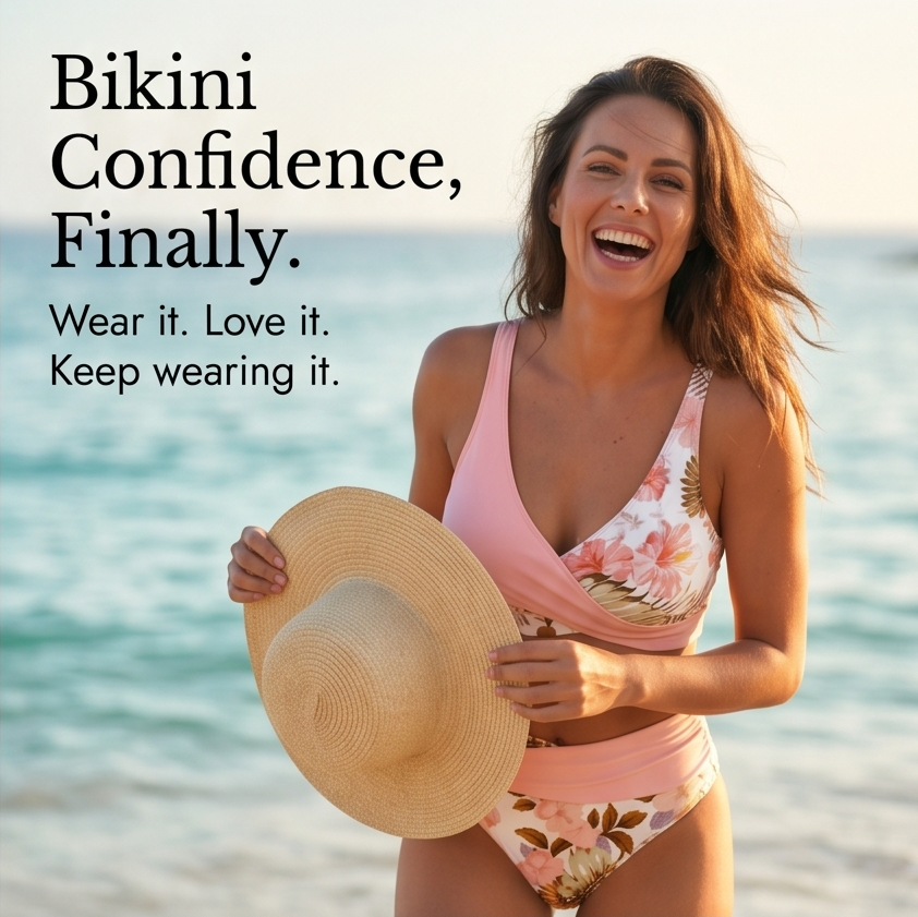Marivela™ – Tummy-Flattering Wrap Bikini Set