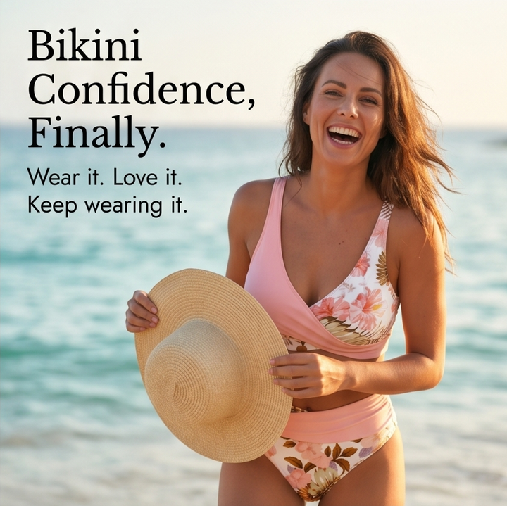 Marivela™ – Tummy-Flattering Wrap Bikini Set
