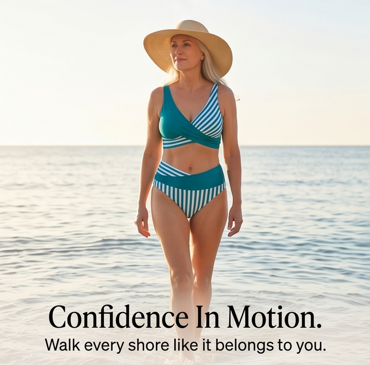 Marivelle™ – Wrap-Front High-Waisted Bikini