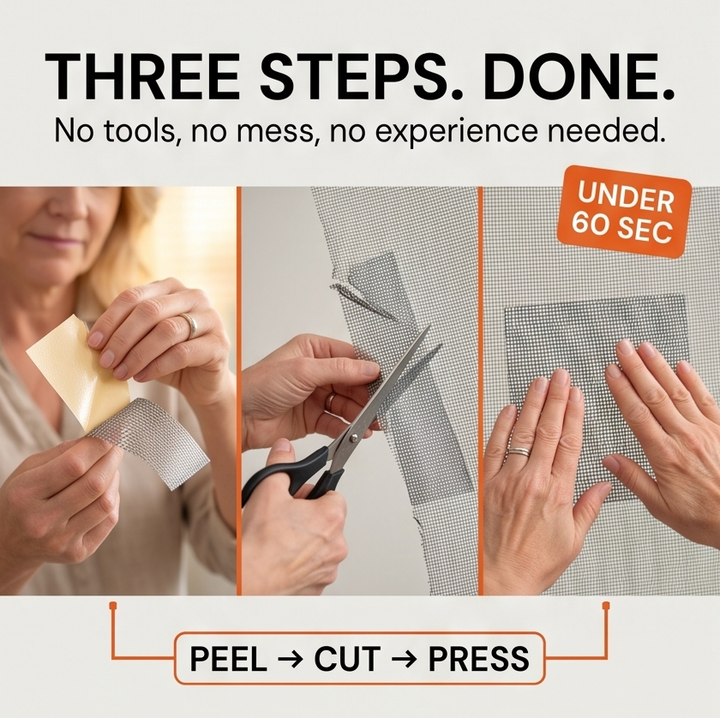 MeshMend™ – Peel and Stick Screen Repair Tape (2-Pack)