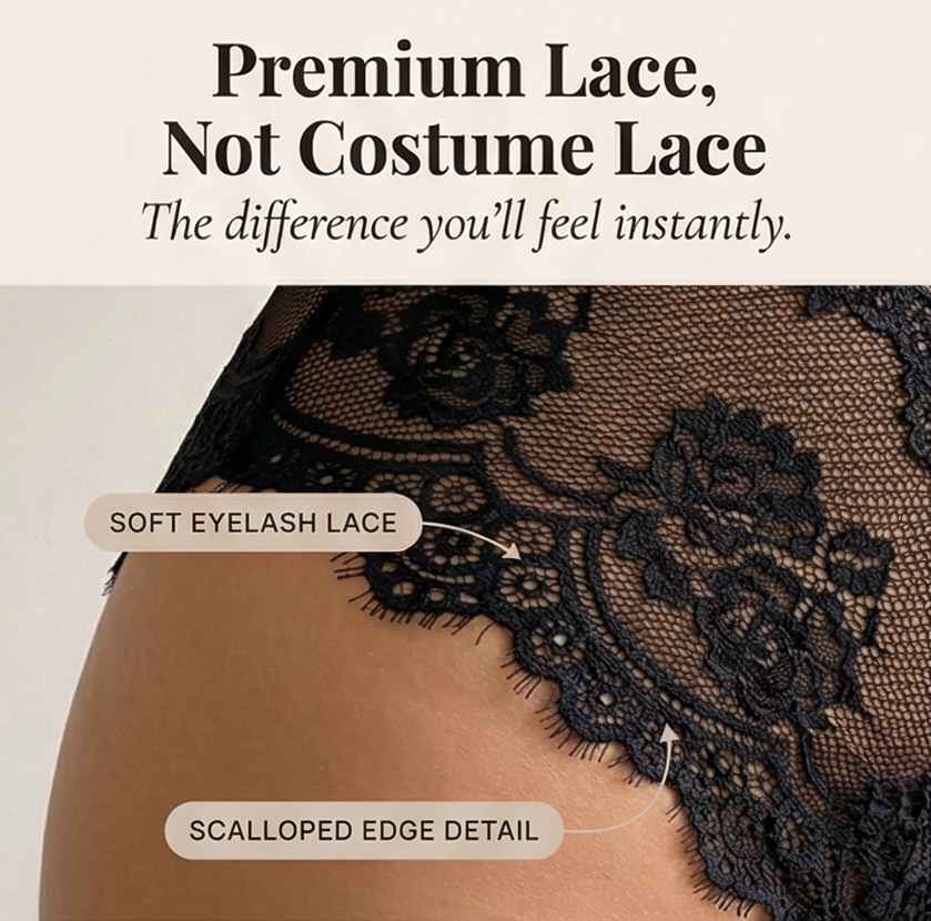 Noirette™ – Strappy Lace Bodysuit