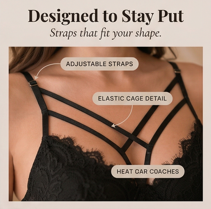 Noirette™ – Strappy Lace Bodysuit