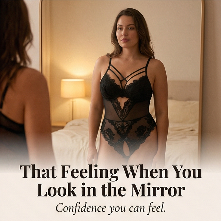 Noirette™ – Strappy Lace Bodysuit