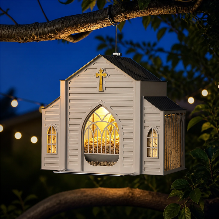 Sanctora™ – Solar Chapel Bird Feeder