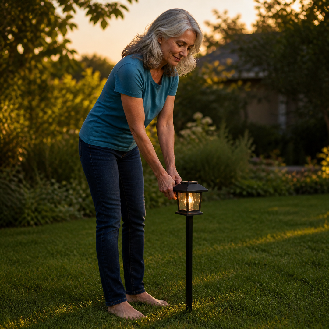 Lumeria™ – Vintage Solar Pathway Lanterns (2-pack)