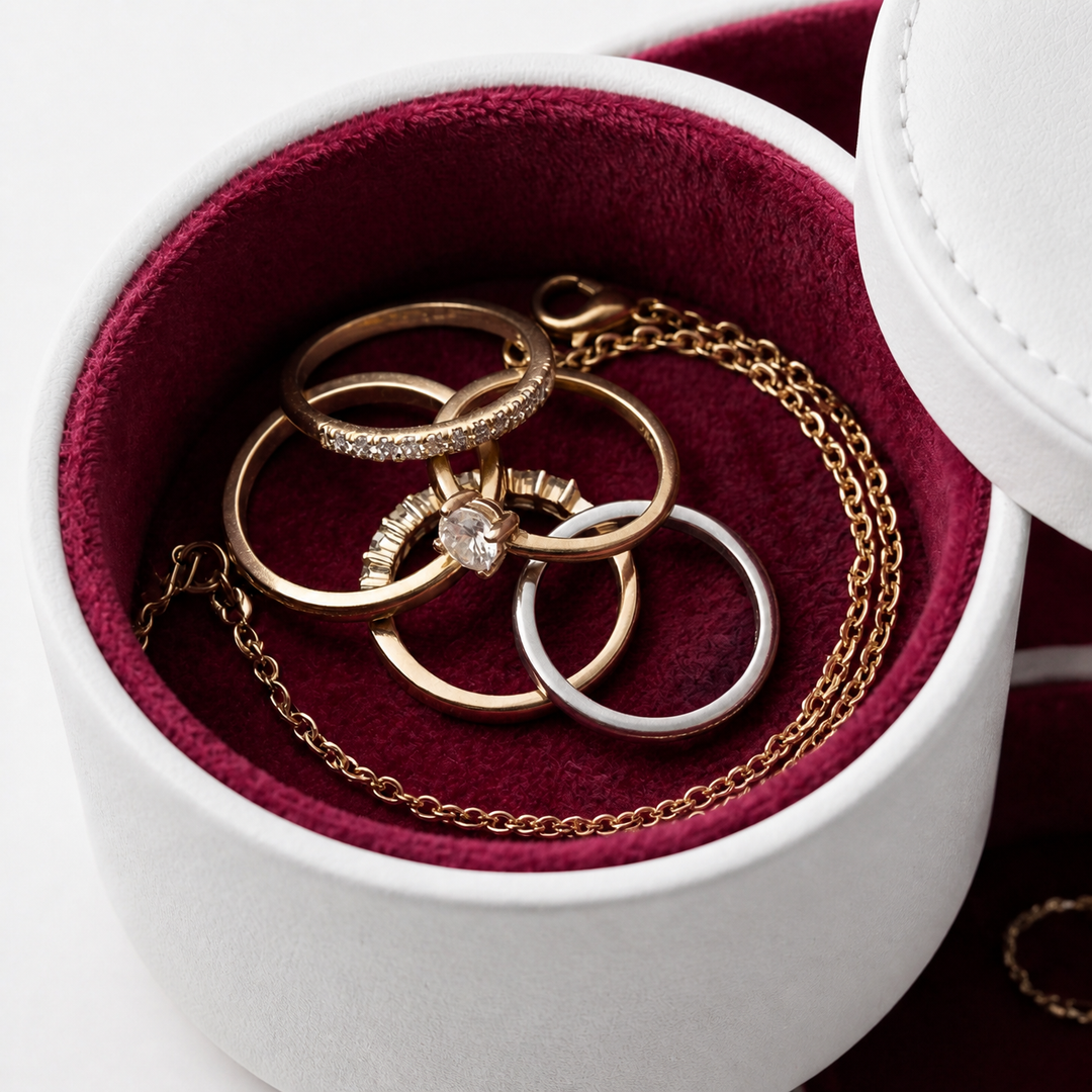 Velora™ – 3 Tier Travel Jewelry Roll