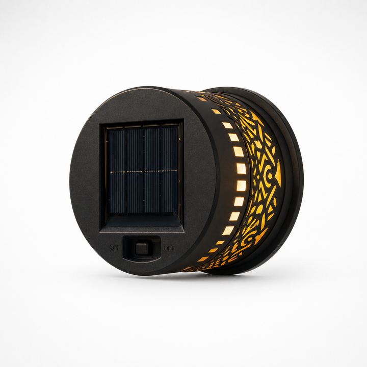 Veluna™ – Solar Mandala Projector Wall Light for Outdoor Garden Decor
