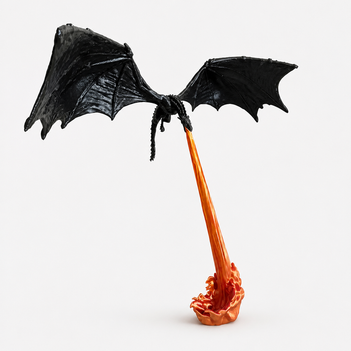 Emberwyn – Two-Piece Dragon Book Nook With LED Flame Insert
