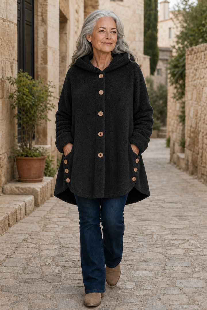 Fenwick – Button-Front Fleece-Look Shirt Jacket