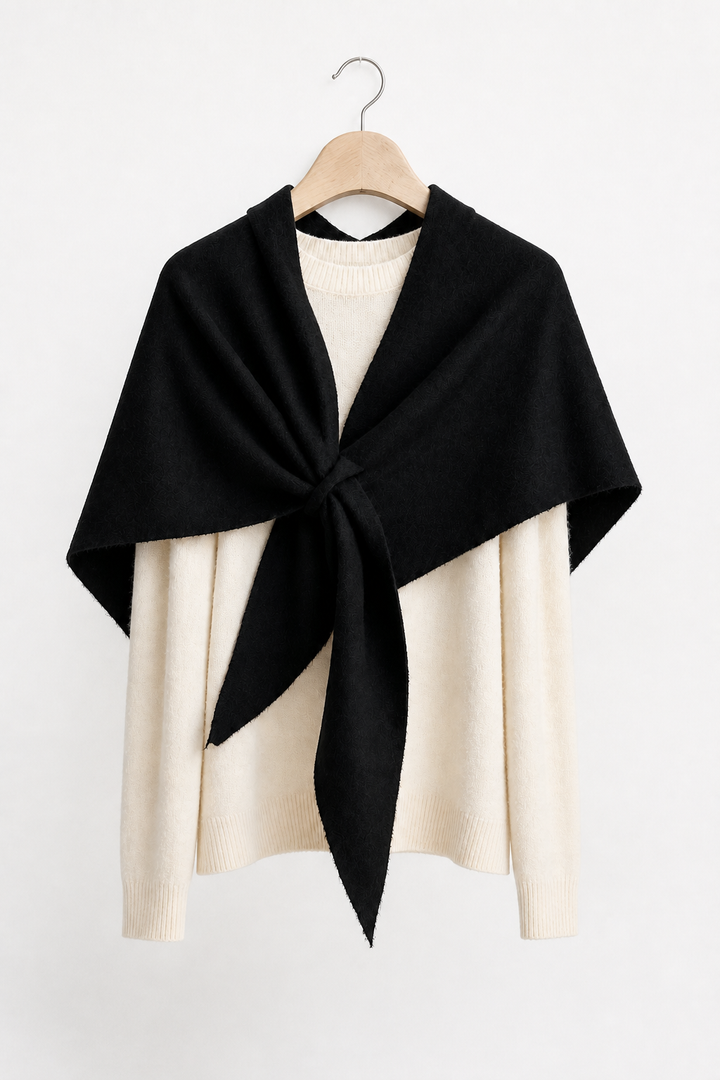 Wrapha – Tie-Front Convertible Knit Shawl Wrap