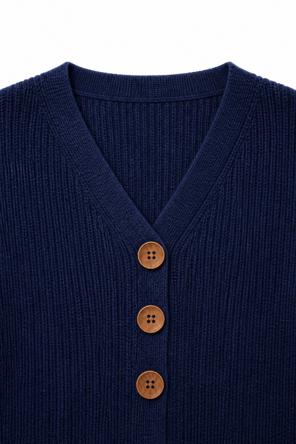 Wearbella – V-Neck Ribbed Knit Pullover Sweater