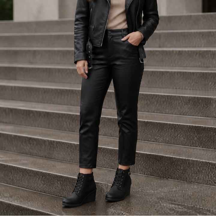Stepeasy – Water-Repellent Side-Zip Wedge Ankle Boots