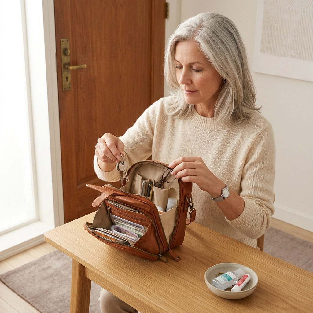 Carrina™ – Compact Crossbody Bag with Built-In Wallet