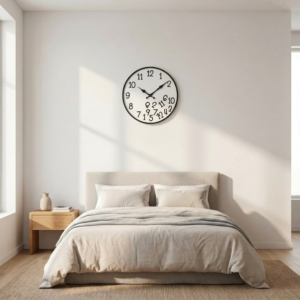 Lateley™ – Funny Silent Wall Clock with Messy Numbers
