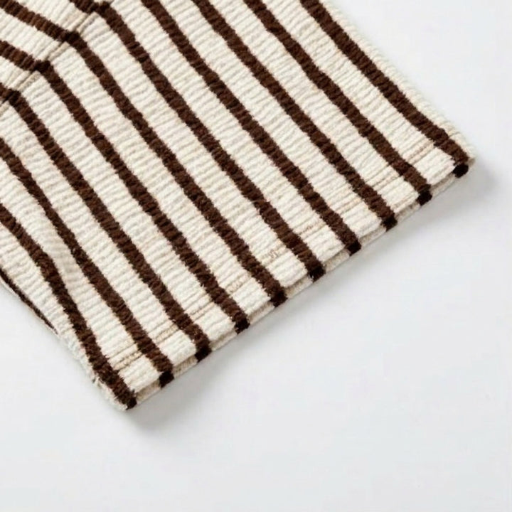 Elara™ – Textured Stripe Relaxed Tee
