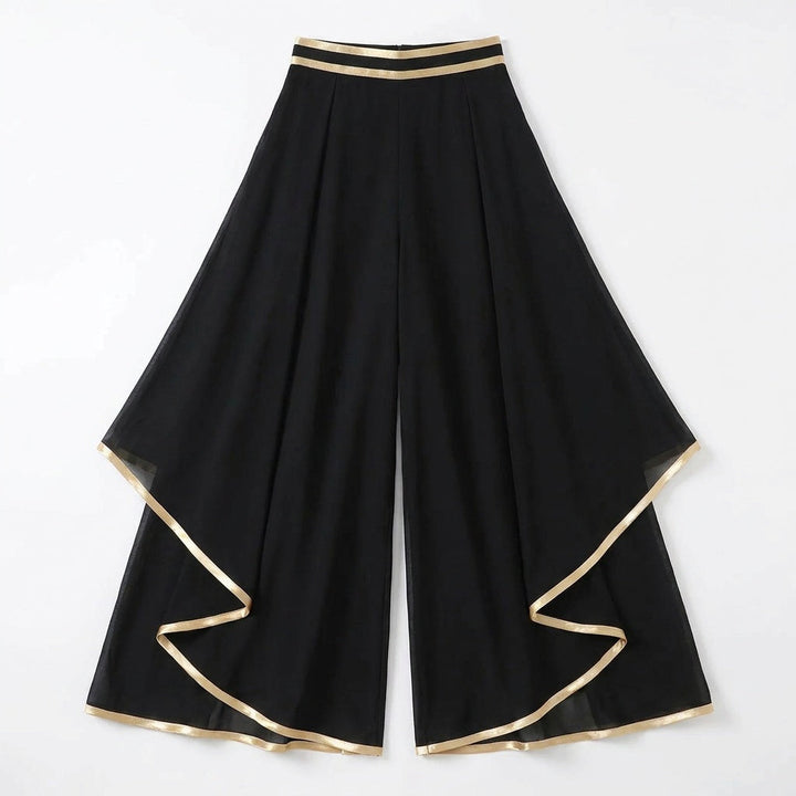 Florenza™ – Wide-Leg Pants with Gold Trim