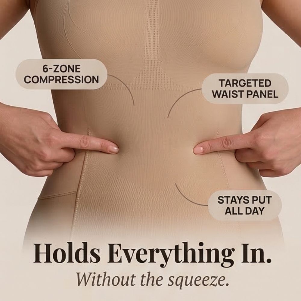 EasySlide™ Sculpting Bodysuit with Pull-Away Bathroom Panel