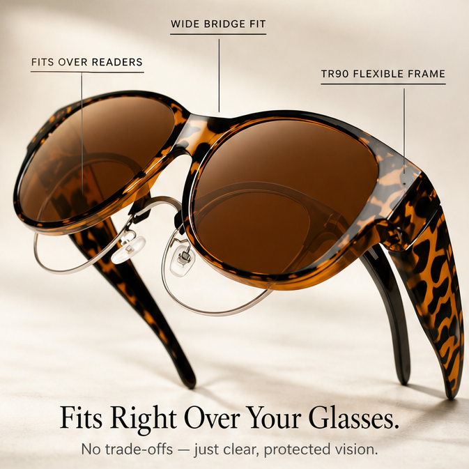 Soluna™ Oversized Cat Eye Sunglasses for Wear Over Glasses