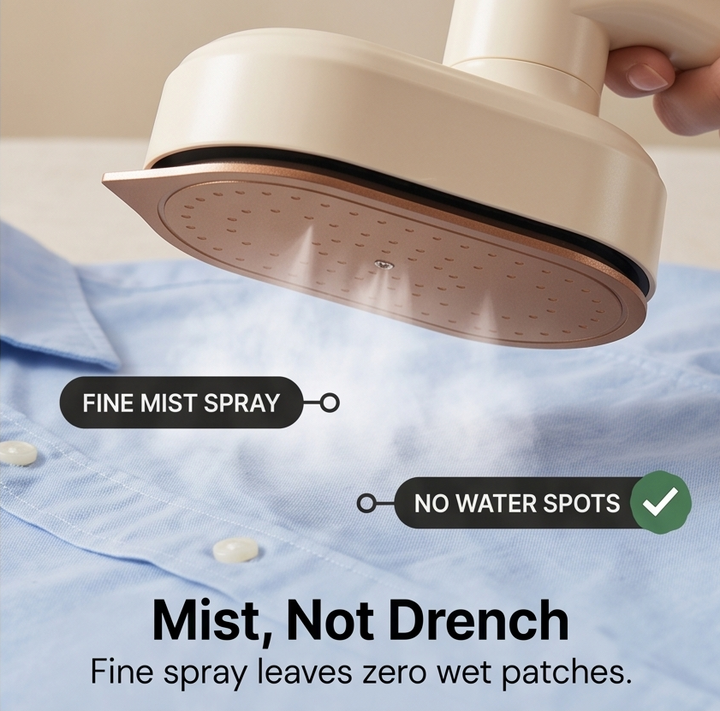 Steamly™ Portable Rotating Steam Iron for Travel