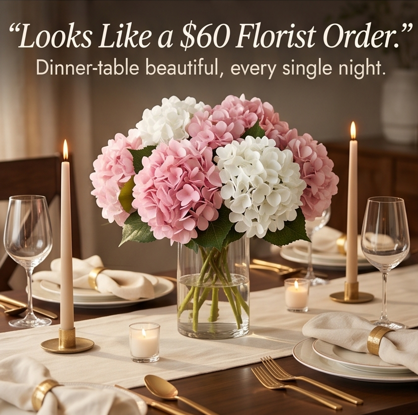 Bloomvera™ Realistic Silk Hydrangea Bouquet