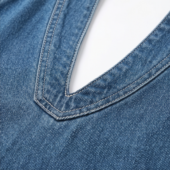 Rivella™ – Washed Denim Two Piece Summer Set