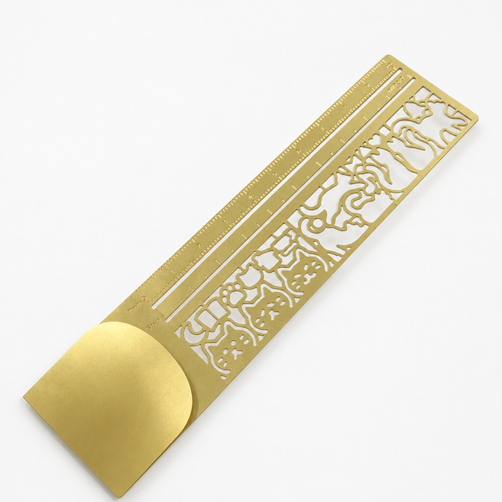 Markwell – Cat Stencil Ruler Bookmark