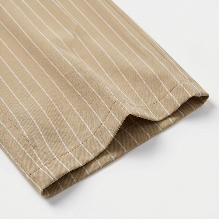 Solène™ High-Waisted Striped Wide-Leg Trousers for Effortless Polish
