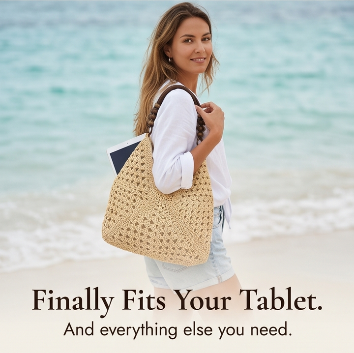 Solèra™ – Crochet Summer Tote with Hidden Lining