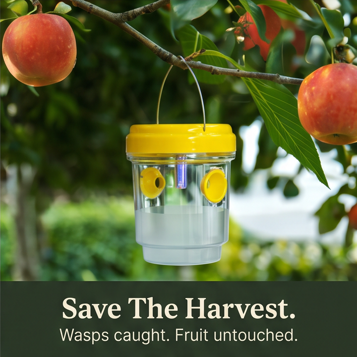 Waspora™ Solar Wasp Trap with LED for Day and Night Catching (2Pack)