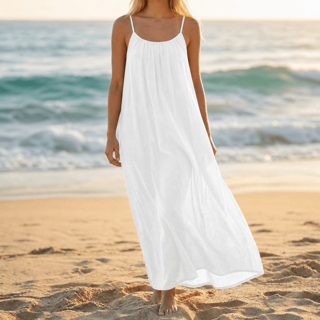 Solara – Backless Flowy Maxi Dress