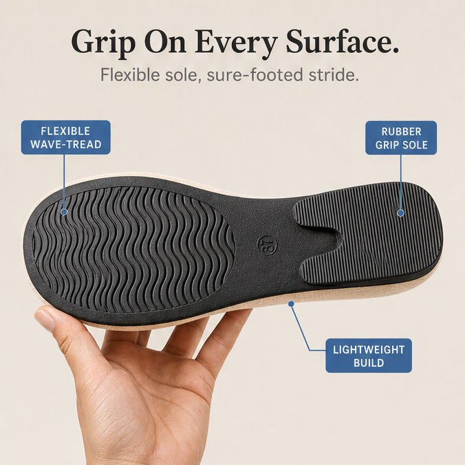 Sollea™ – Soft Suede Slip-On Flats with Rope Bow