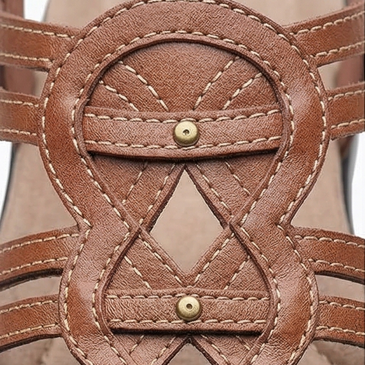Solvana™ – Woven Leather Arch Support Sandals