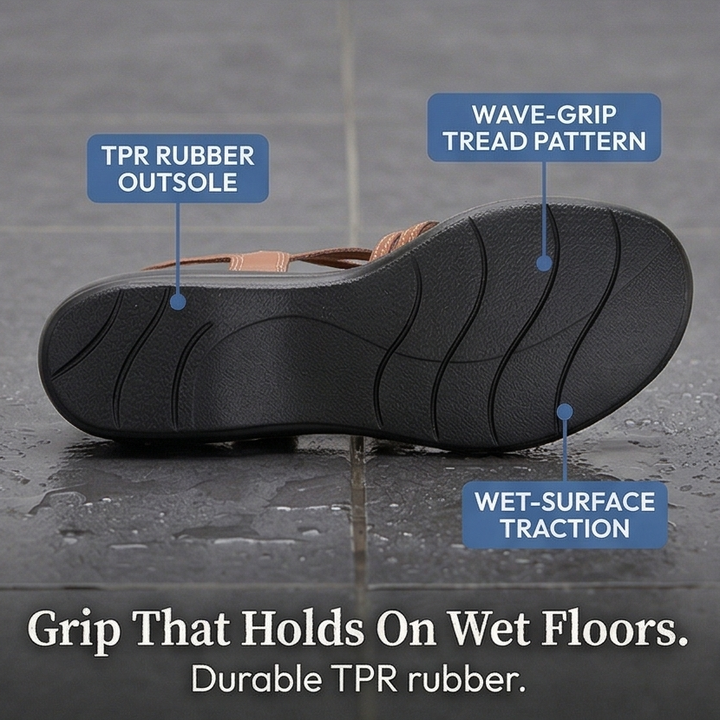 Solvana™ – Woven Leather Arch Support Sandals