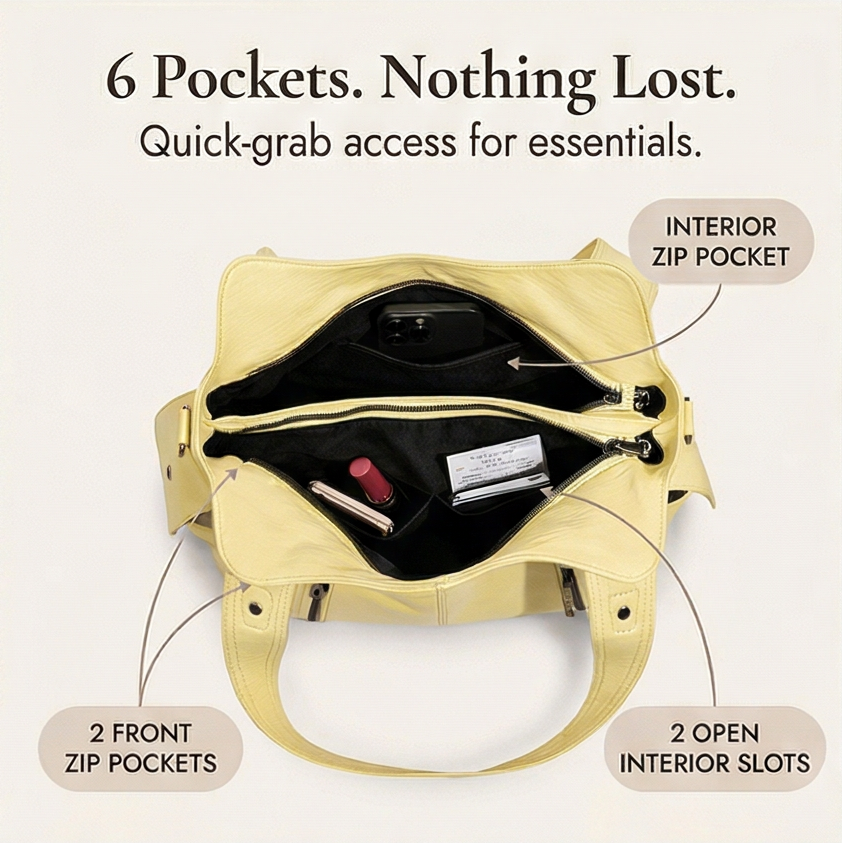 Sovana™ – Soft Shoulder Bag with Crossbody Strap