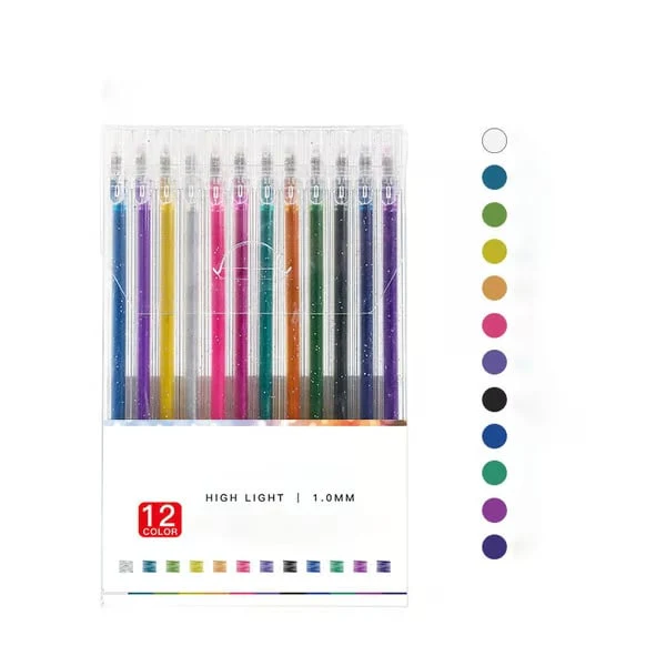 Glintara™ – Shimmering Glitter Gel Pen Set