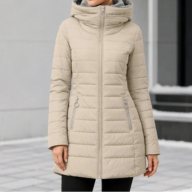 Cozelle – Quilted Hooded Insulated Puffer Coat