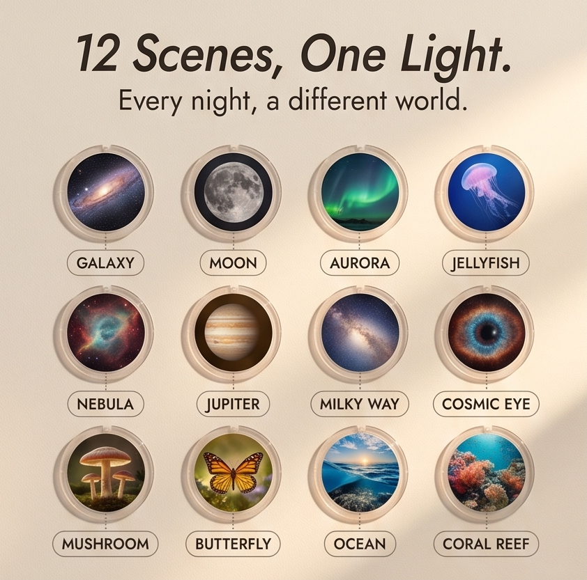 Starveil™ – Galaxy Projector Night Light